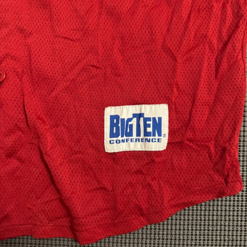 Indiana University Hoosiers Baseball Jersey Red Big Ten JA Mens Medium 03